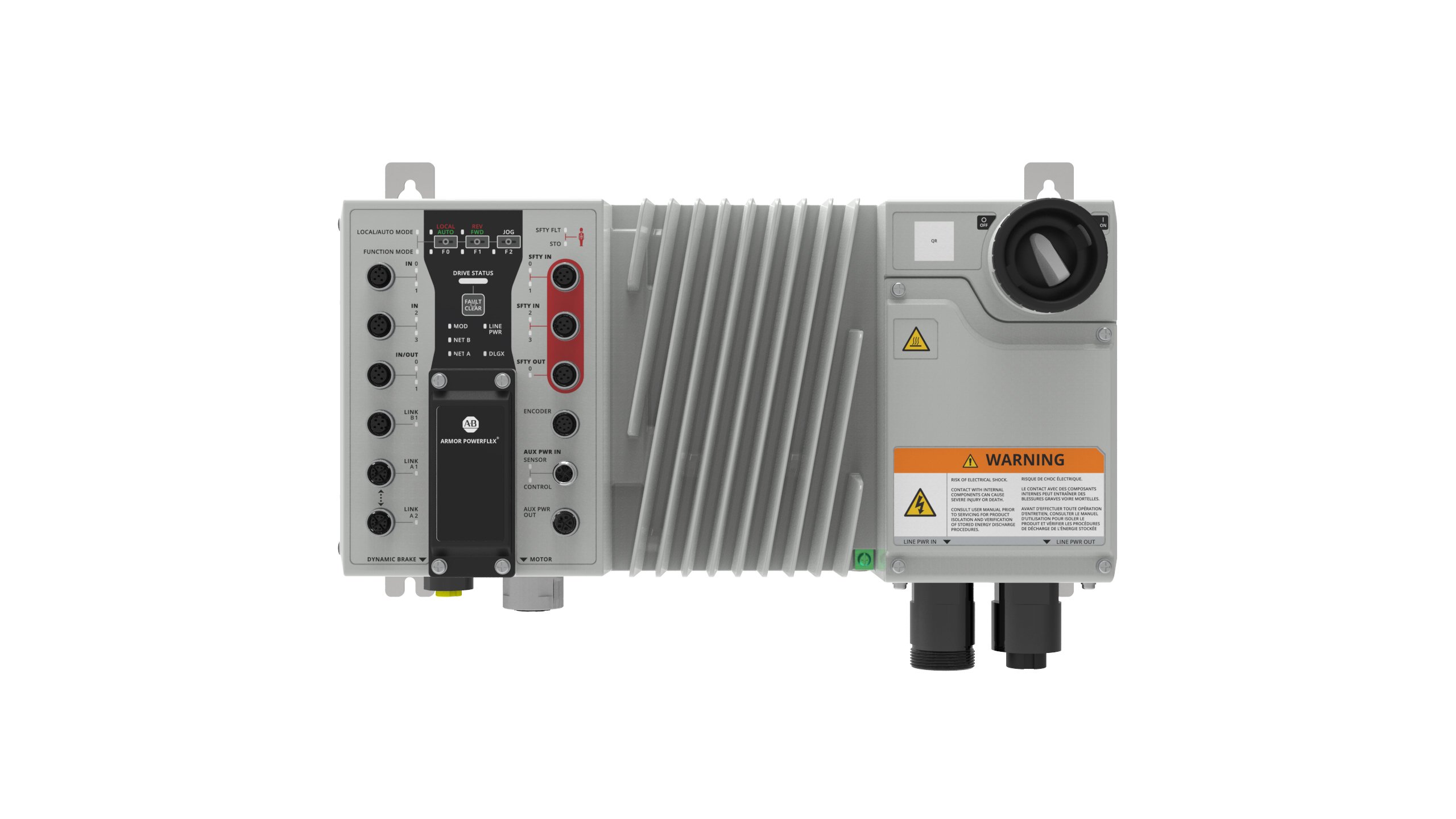 Allen-Bradley Armor PowerFlex drive frame A front