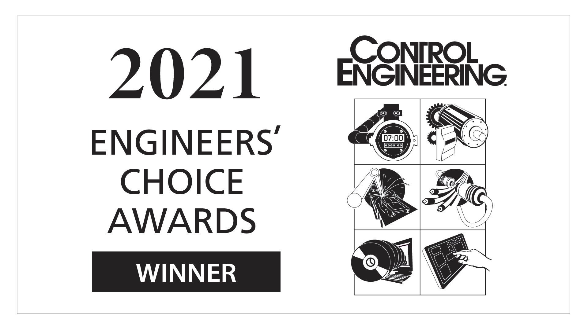 Logotipo del Ganador del Control Engineering Engineers' Choice Award 2021