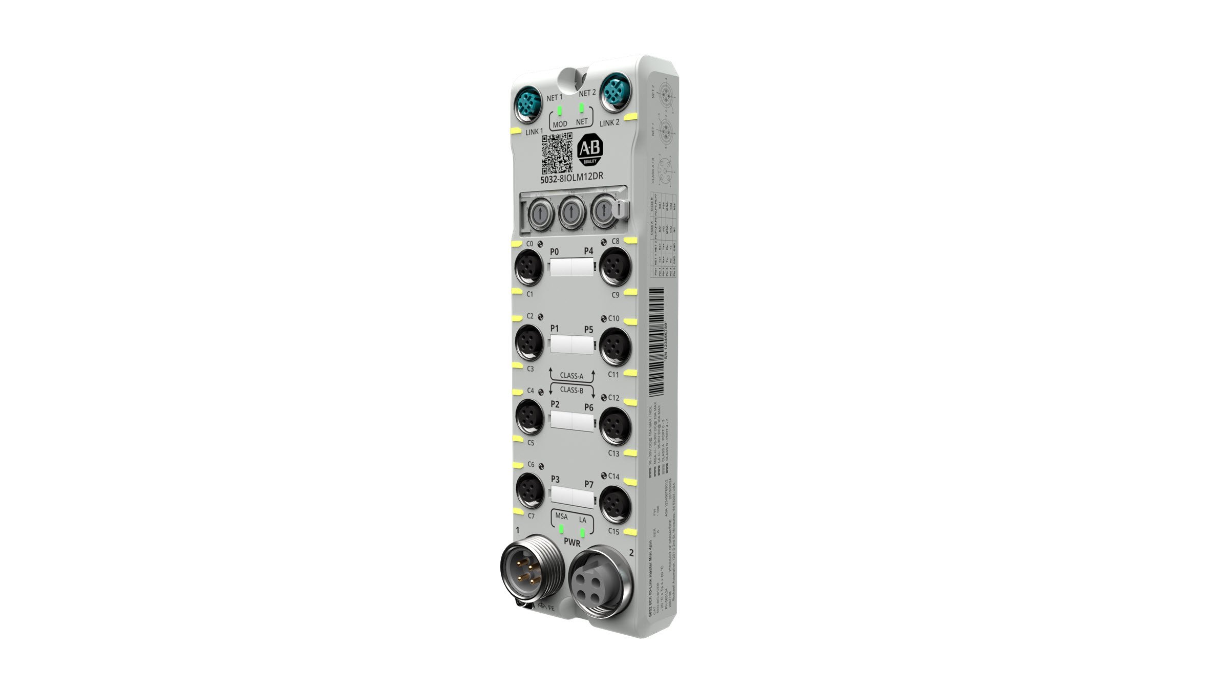 Allen-Bradley ArmorBlock 5000 I/O IO-Link master, catalog 5032-8IOLM12DR _ right view