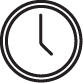 Schwarzes Uhrsymbol