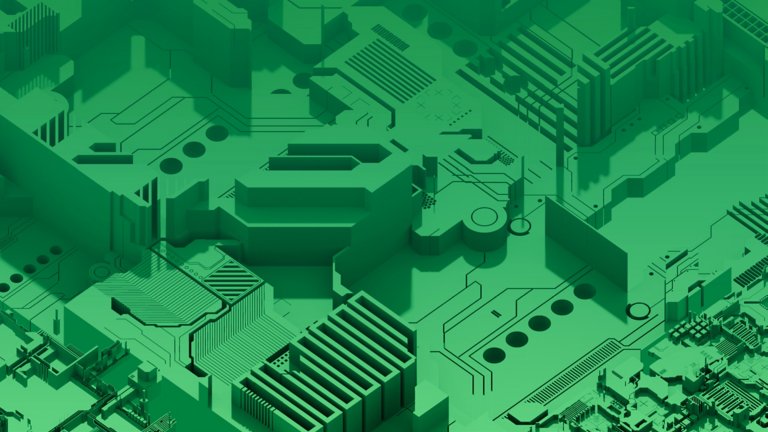 green topography illustration of networks